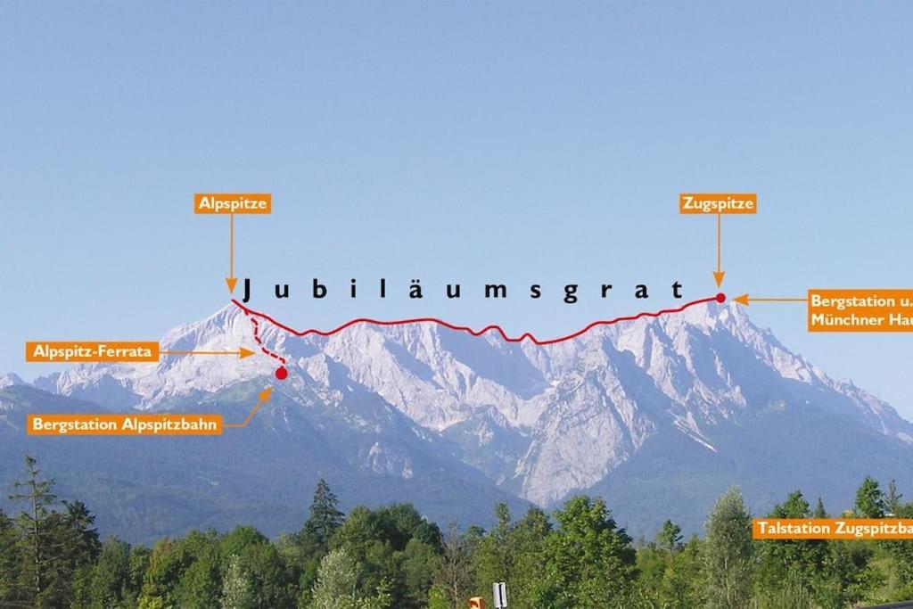 Zentral, ruhig&stilvoll mit Bergpanorama+ Garten Garmisch-Partenkirchen Exterior foto