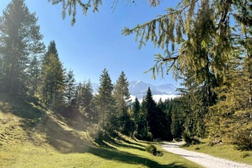 Zentral, ruhig&stilvoll mit Bergpanorama+ Garten Garmisch-Partenkirchen Exterior foto